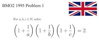 Symmetric Diophantine Equation | British Mathematical Olympiad 1995 Problem 1