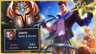 Why has this Jayce been Challenger last 2 seasons despite Jayce having a 44% win rate? Season 10