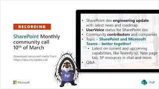 SharePoint Monthly Community Call - March 2020