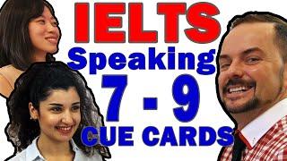 IELTS Speaking Part 2 - Six Candidates - Bands 7 to 9 Interviews