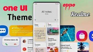 Samsung one UI Theme| How To Apply One UI Theme In oppo And Realme