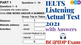 IELTS Listening Actual Test 2021 with Answers | 04.02.2021