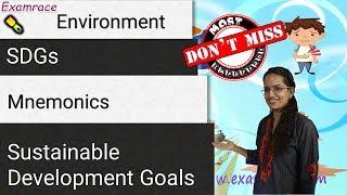 Sustainable Development Goals - Quick Mnemonic (HELP GI PICS RC) - Don't Miss! NET Paper 1