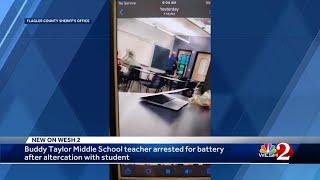 Middle school teacher arrested for battery after altercation with student