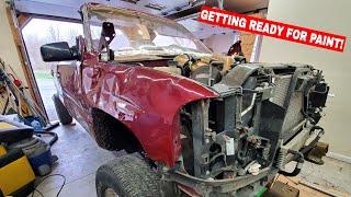 The Whistlin Diesel Duramax Gets a Junkyard Bed! + Front End Tear Down!