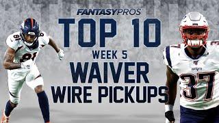 Top 10 Week 5 Waiver Wire Pickups (2020 Fantasy Football)