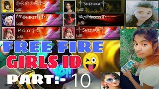 Top 10 beautiful freefire girls id || freefire girls id // freefire girls id // vasava gaming