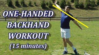 Tennis At Home Workout - Rebuilding The One-Handed Backhand Technique (Part 2)