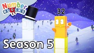 @Numberblocks | Full Episodes | S5 EP21: Snow Day Doubles