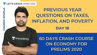 Previous Year Questions on Taxes, Inflation, and Poverty | Crack UPSC CSE | Gaurav Shukla