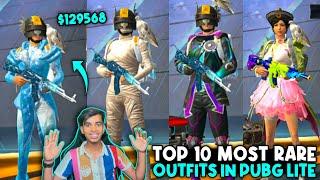 Top 10 Most Expensive Outfits In PUBG Mobile Lite - Cost 5 Lakh BC 