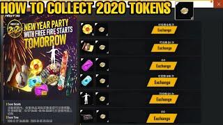 HOW TO COLLECT FF 2020 TOKENS| FREE FIRE NEW YEAR EVENTS| FREE FIRE 2020