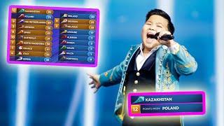 every "12 points go to KAZAKHSTAN" in junior eurovision final