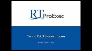 The Top 10 D&O Stories of 2019