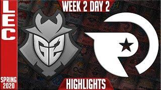 G2 Esports vs Origen Full - LEC Spring 2020 W2D2 - G2 vs OG