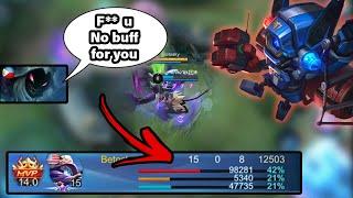 Toxic Teammate Doesn't Want To Give Me Buff, But I Ended Up Carrying With Cyclops | MLBB