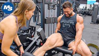 Regan Grimes' Leg Day on Prep at Pure Muscle & Fitness Gym