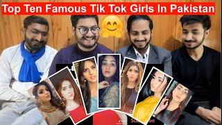 Pakistani Reaction On Top ten famous tik tok girls in Pakistan Areeqa,Jannat,Romaisa,Seher....