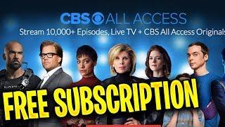 Free CBS All Access ✅ How to get a FREE CBS All Access Subscription