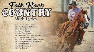 Top Folk Rock Country Music Collection With Lyrics | Cat Stevens,Kenny Rogers,John Denver,...