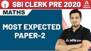 SBI Clerk Prelims 2020 | Maths | Most Expected Paper -2