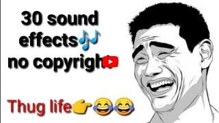 30 sound effects copyright sounds|funny sound effects| background effects| funny traps|Comedy sound