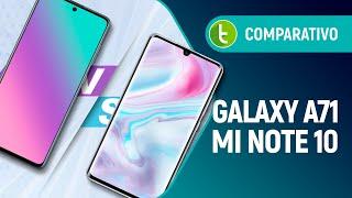 GALAXY A71 vs MI NOTE 10: CÂMERA BOA os dois têm, mas qual VALE MAIS A PENA? | Comparativo