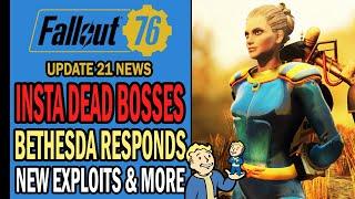 Fallout 76 News - Bethesda Responds to On-Going Issues, Insta Dead Bosses, New Exploits & More