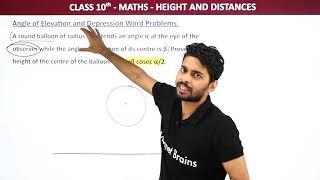 Angle of Elevation and Depression Word Problem (Part-24) - Height And Distance | Class 10 Maths