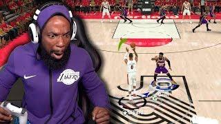 Damian Lillard Half Court Buzzer Beater! Lakers vs Blazers Playoff Game 3! NBA 2K20