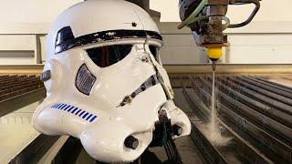 Bulletproof Stormtrooper Helmet vs 60,000 psi Waterjet | 3D Printed Stormtrooper Suit