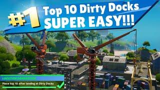 Place TOP 10 After Landing at Dirty Docks How to do Very easy Team rumble fortnite battle royal