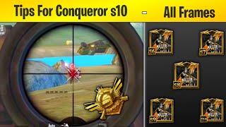 Pubg lite conqueror tips and tricks | How to push conqueror in pubg lite season 10 |conqueror tips.