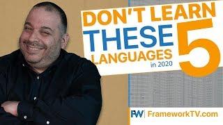 Don't Learn These 5 Languages in 2020