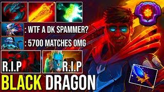 WORLD TOP 1 DRAGON KNIGHT SPAMMER 5700+ Matches With Electric Black Dragon Form 7.24 Dota 2