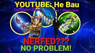 Nerfed Blade of Heptaseas? NO PROBLEM |He Bau | Top Global Zilong