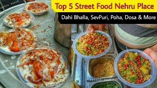 Top 5 Street Food Nehru Place || Delhi Street Food Compilation