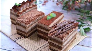 咖啡蛋糕和简单装饰造型，零难度一看就会【Eng Sub】 Coffee Cake & decoration