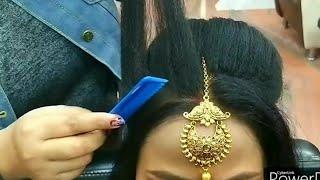 Real party & weddings hairstyle for beginners// step by step easy and simple method #Khushimakeovers