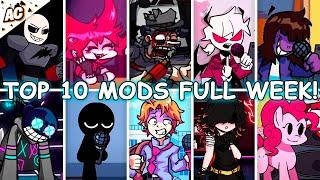 Top 10 Mods Full Week! #8 - Friday Night Funkin'