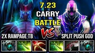 BATTLE OF THE CENTURY Crazy Split Push 8K Anti Mage Vs Rampage Terrorblade Godlike 7.23 DotA 2