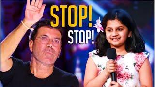 Simon Cowell STOPS 10 Year-Old Indian Girl Mid-Performance! What She Does Next Will Blow Your Mind!