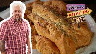 Guy Fieri Tries Turkey-Shaped Bread | Diners, Drive-Ins and Dives | Food Network