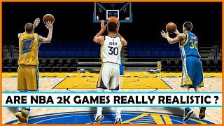 NBA 2K games really realistic ? STEPH CURRY mid court shots