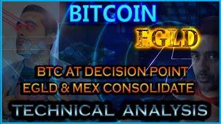 Bitcoin Undecided! is 100K possible this year? EGLD and MEX consolidate, where's the bottom?!