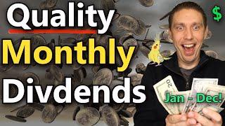 Building A Quality Monthly Dividend Income Portfolio From Scratch! (Dividend Income Investing)