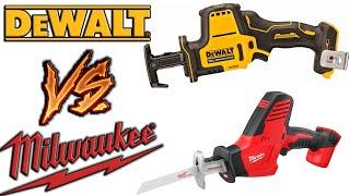 Milwaukee VS DeWALT - Best Compact Reciprocating Saw Test (surprising results)