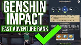 Genshin Impact: How To Level Your Adventure Rank FAST