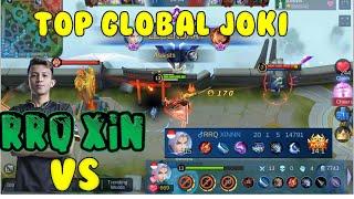 RRQ XIN VS Top Global Joki Ling Super FAst Hand Show Mobile Legend 2020