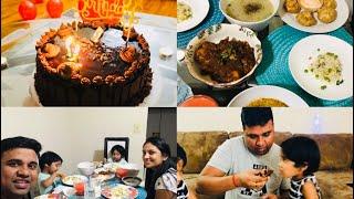 Birthday Surprise for my husband /Gifts from Kids/EPIC CHOCOLATE CAKE/Making Special Dinner /